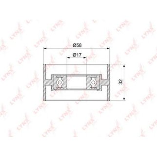 Ролик ГРМ LYNXauto PB1316 фото