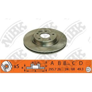 Диск тормозной NiBK RN1419 фото