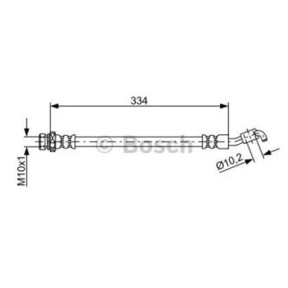 Шланг тормозной BOSCH 1 987 481 892 фото