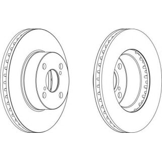 Диск тормозной передний вентилируемый FERODO DDF1294 фото