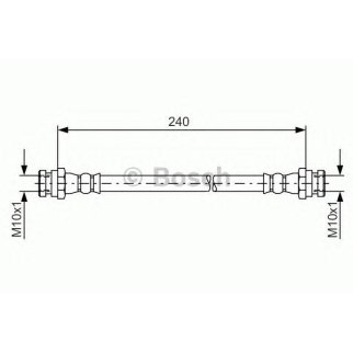 Шланг тормозной задний BOSCH 1 987 481 553 фото