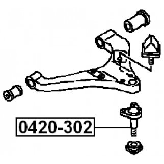 Опора шаровая переднего нижнего рычага фото 2