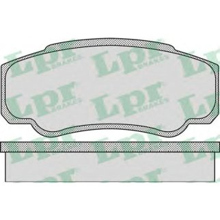 Колодки тормозные задние дисковые к-кт Lpr 05P885 фото