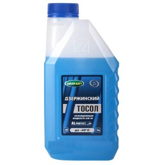 Тосол OILRIGHT Дзержинский ОЖ-40 ТМ готовый -40C синий 1 кг 5040/п фото