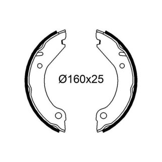 Колодки ручного тормоза к-кт TRIALLI GF 4600 фото 3