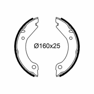 Колодки ручного тормоза к-кт TRIALLI GF 4600 фото 3