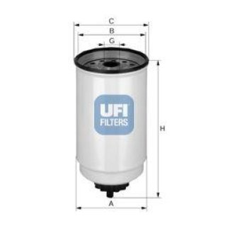 Фильтр топливный UFI 24 371 00 фото