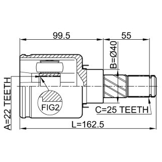 ШРУС внутренний FEBEST 0211-B10ATRH фото 2