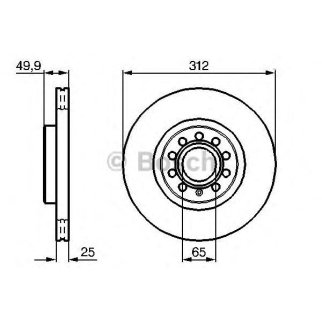 Диск тормозной BOSCH 0 986 479 058 фото