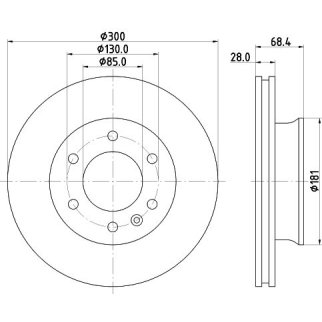 Диск тормозной передний вентилируемый TRIALLI DF 190409 фото 3