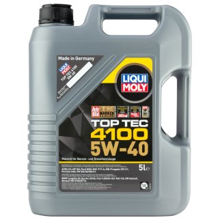 Масло моторное LIQUI MOLY TOP TEC 4100 HC 5W40 синт. 5л фото 2