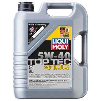Масло моторное LIQUI MOLY TOP TEC 4100 HC 5W40 синт. 5л фото