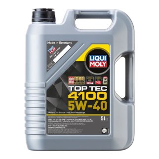 Масло моторное LIQUI MOLY TOP TEC 4100 HC 5W40 синт. 5л фото