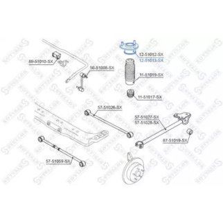 12-51013-SX_опора амортизатора заднего правого! Hyundai Elantra/Lantra all 00> фото
