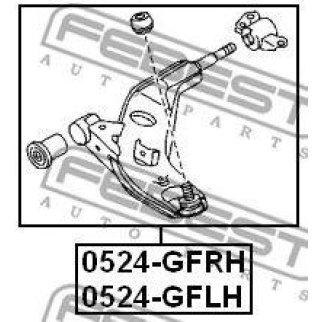 Рычаг передний правый FEBEST 0524-GFRH фото