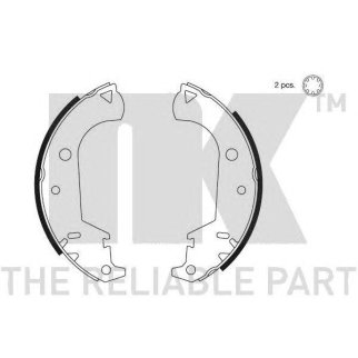 Колодки торм. FIAT ALBEA задние барабан. фото