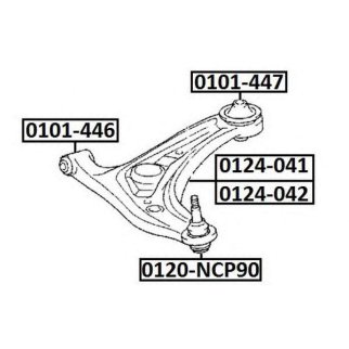 Опора шаровая ASVA 0120-NCP90 фото