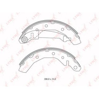 Колодки барабанные к-кт LYNXauto BS-1801 фото