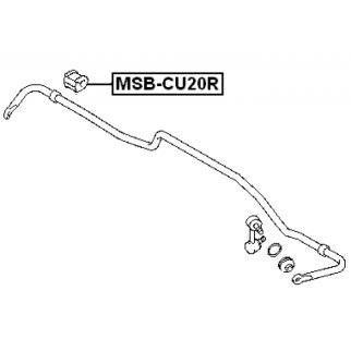 Втулка заднего стабилизатора FEBEST MSB-CU20R фото 2