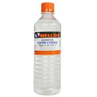 Бензин-обезжириватель WELLTEX (галоша-нефрас) 0,5л фото