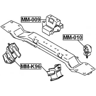 MM-009_опора двигателя задняя! Mitsubishi Pajero Sport 96-09 фото 2