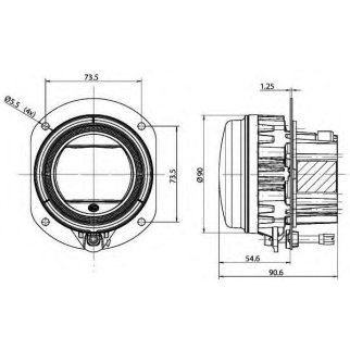 Фара противотуманная LR LED фото