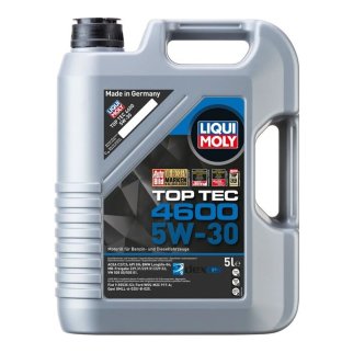 Масло моторное LIQUI MOLY TOP TEC 4600 HC 5w30 5л синт. фото