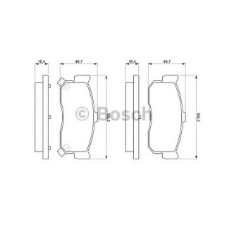 Колодки тормозные задние дисковые к-кт BOSCH 0 986 461 144 фото
