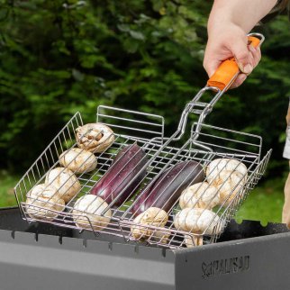 Решетка гриль 250х310х65мм объемная хромир. PALISAD фото 1