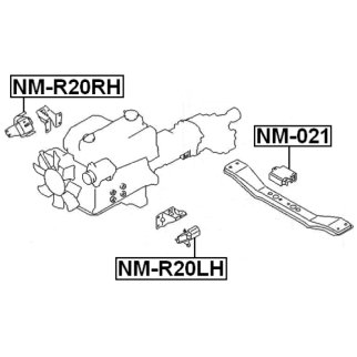 Опора двигателя левая FEBEST NM-R20LH фото 2 Опора двигателя левая FEBEST NM-R20LH фото 2