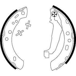 Колодки барабанные к-кт MINTEX MFR370 фото