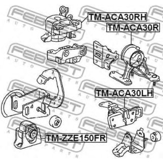 Опора двигателя левая FEBEST TM-ACA30LH фото