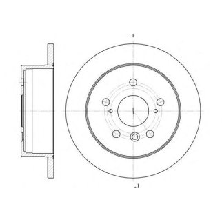 6908.00_диск тормозной задний! Toyota Camry 2.2-3.0 91> фото