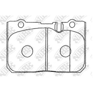 Колодки тормозные передние к-кт NiBK PN1370 фото