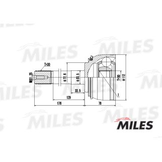 ШРУС TOYOTA LAND CRUISER 4.2/4.7 98- нар. фото
