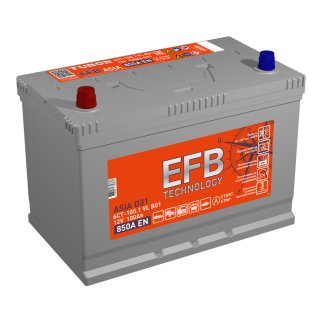 Аккумуляторная батарея TUBOR ASIA EFB 6СТ100 прям. 304х175х223 850A D31R фото