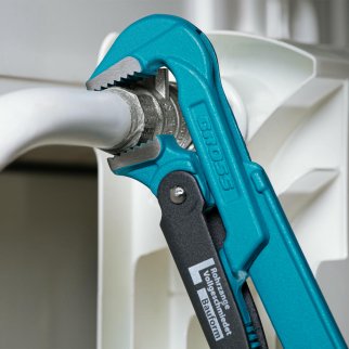 Ключ трубный рычажный №0" 3/4" цельнокованый тип "L" GROSS фото 1