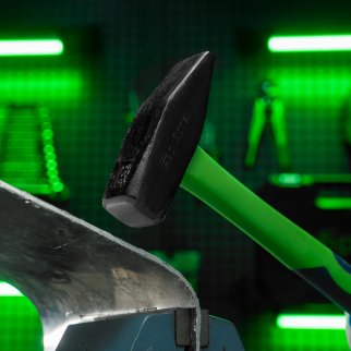 СИБРТЕХ 10329 Молоток слесарный, 1000 г, фиберглассовая обрезиненная рукоятка фото 8