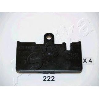 Колодки тормозные задние дисковые к-кт ashika 51-02-222 фото
