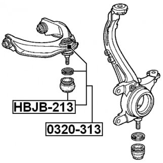 Опора шаровая передней подвески FEBEST 0320-313 фото 2