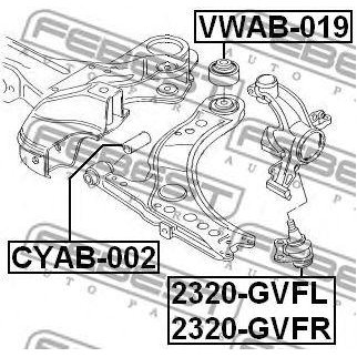 Сайлентблок передний подвески FEBEST VWAB-019 фото