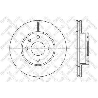 6020-2529V-SX_диск тормозной передний! Ford Escort/Sierra 2.0-2.9i 82-93 фото