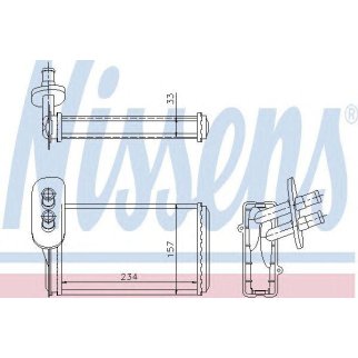 Радиатор отопителя Nissens 73962 фото