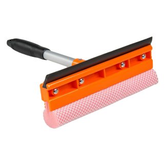 AB-M-04_щетка для мытья стекол! с поролоном и водосгоном компактная 30 см фото 1