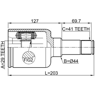 2111TTFLH_ШРУС внутренний к-кт! Ford Transit 2.2TDCi 13>/Tourneo Custom 2.2TDCi 12> фото 2