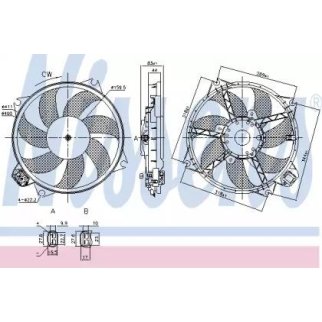 Вентилятор радиатора Nissens 85989 фото