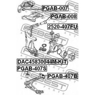 Сайлентблок рычага FEBEST PGAB-407B фото