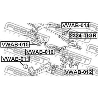 Сайлентблок задней подвески FEBEST VWAB-016 фото