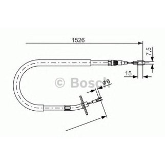 Трос стояночного тормоза правый BOSCH 1 987 477 859 фото