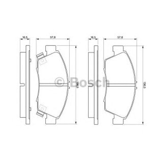 Колодки тормозные передние к-кт BOSCH 0 986 461 759 фото